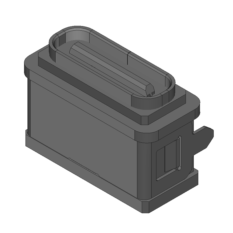 TYPE-C 6Pin SMT防水母座 L=7
